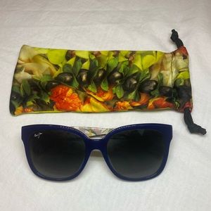 Maui Jim Navy Cat Eye Sunglasses